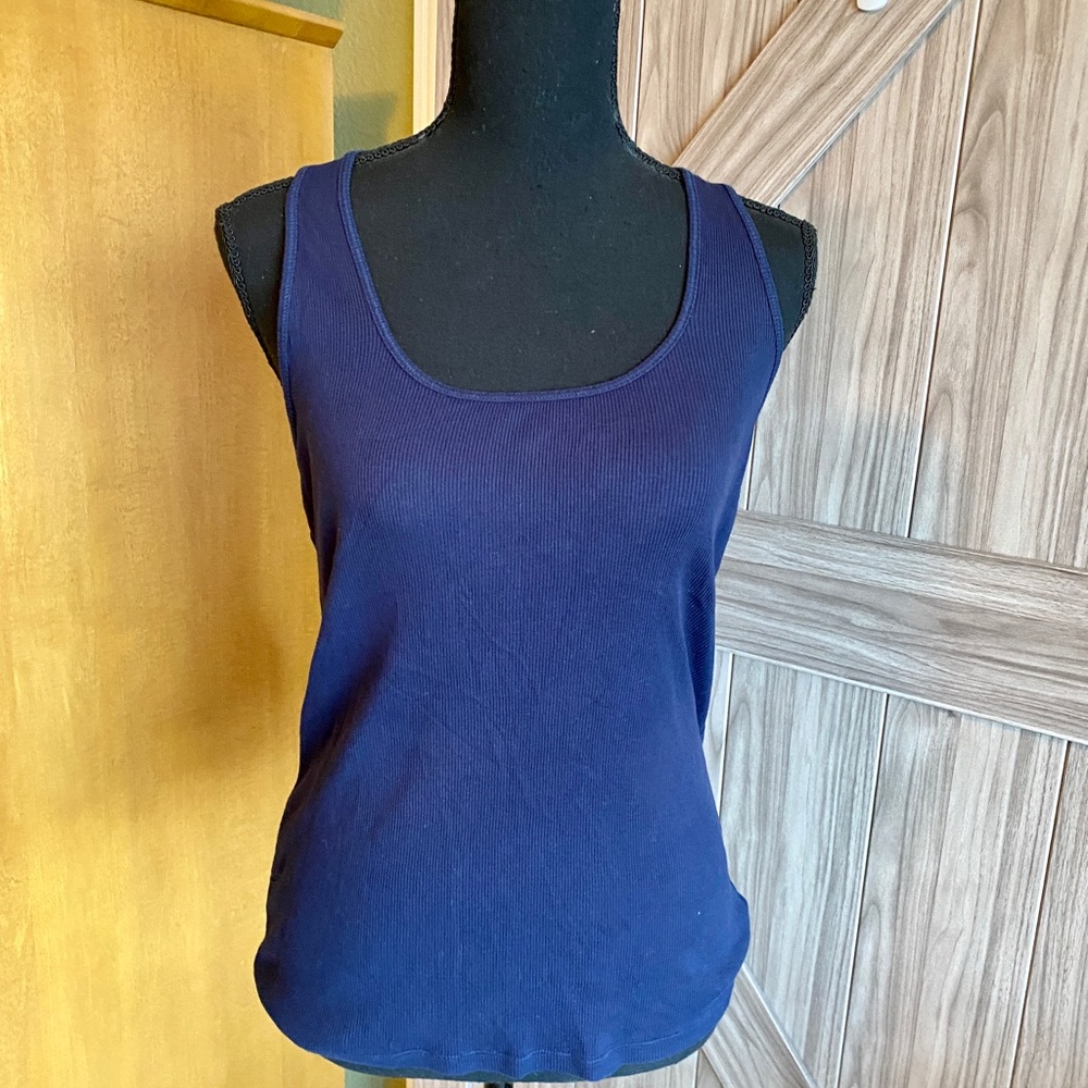 Express Women's Navy Tank Top
